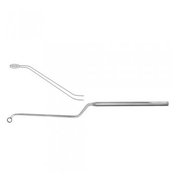 Nicola Micro Curette Bayonet Shaped - Right Stainless Steel, 21.5 cm - 8 1/2" Diameter 6.5 mm Ø